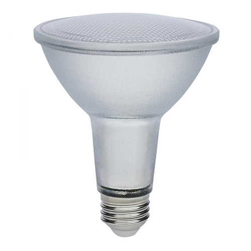 Satco S11499, Econo LED PAR30LN, 12W, 120-277V, 5000K Natural Light, 900 Lumens, Medium E26 Base, Silver Finish