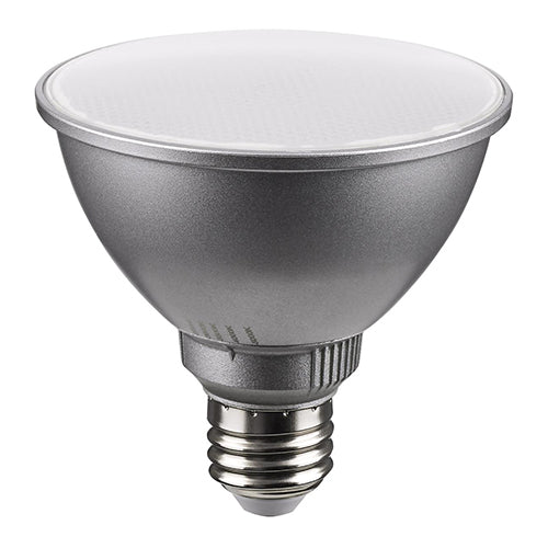 Satco S11584, PAR30SN LED, 11W, 120V, 2700/3000/3500/4000/5000K CCT Selectable, 1000 Lumens, Medium E26 Base, 60° Beam Angle, Silver Finish
