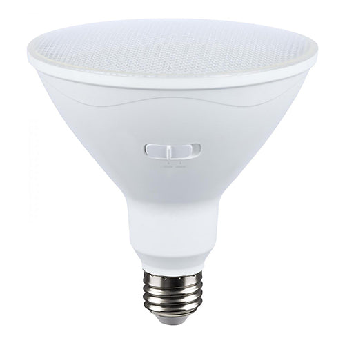 Satco S11592, PAR38 LED, 25W, 120V, 3000/5000K CCT Selectable, 3000 Lumens, Medium E26 Base, White Finish