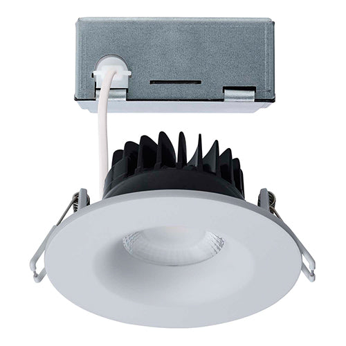 Satco S11630R1, 3.5'' LED Direct Wire Downlight, 10W, 120V, 2700/3000/3500/4000/5000K CCT Selectable, 840 Lumens, Round, Remote Driver, White Finish