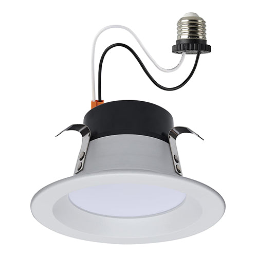 Satco S11638, 8WLED/RDL/4/RGBTW/RND/WH, Starfish, 4'' LED Retrofit Downlight, 8W, 120V, 2000-5000K RGB and Tunable White, 650 Lumens, Round, White Finish