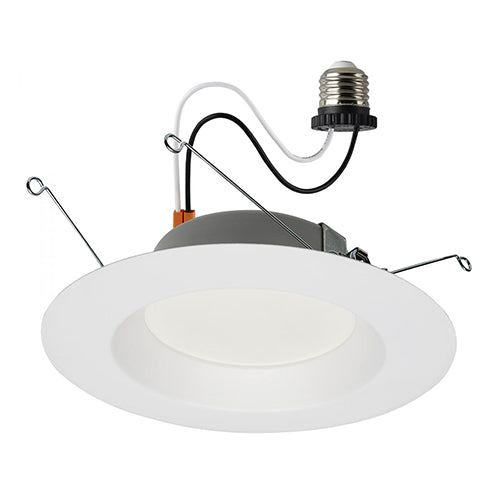 Satco S11645, 5-6'' LED Downlight Retrofit, 12.5W, 120V, 5000K Natural Light, 900 Lumens, White Finish