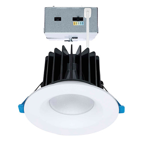 Satco S11670, 3'' LED Remote Driver Downlight, 16/20/24W, 120-277V, 2700/3000/3500/4000/5000K CCT Selectable, 1300/1600/2000 Lumens, Round, Dual Dimming, White Finish