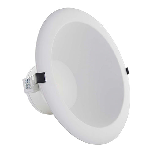 Satco S11813, 10'' Commercial LED Downlight, 33/40/46W, 120-277V, 2700/3000/3500/4000/5000K CCT Selectable, 2500/3000/3500 Lumens, Round, White Finish