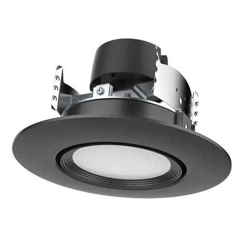 Satco S11854, 4'' LED Retrofit Downlight, 7.5W, 120V, 2700/3000/3500/4000/5000K CCT Selectable, 600 Lumens, Black Finish