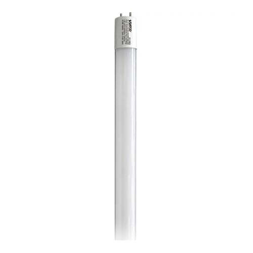 Satco S11960, 4' T8 LED, 10.5W, 120-277V, 3000K Warm White, 1700 Lumens, Medium Bi Pin Base, Gloss White Finish, 25 Packs