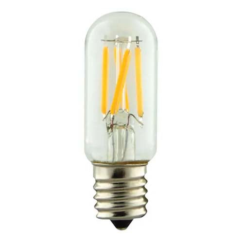 Satco S12114, T7 LED Filament, 3.5W, 120V, 3000K Warm White, 350 Lumens, Intermediate E17 Base, Clear Finish