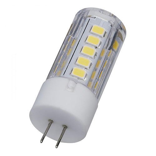 Satco S12121, Mini LED, 3W, 12V, 5000K Natural Light, 330 Lumens, Bi Pin G4 Base, Clear Finish