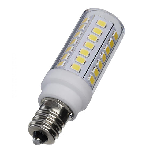 Satco S12135, Mini LED, 5W, 120V, 5000K Natural Light, 550 Lumens, Candelabra E12 Base, Clear Finish
