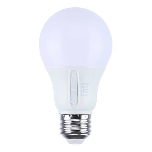 Satco S12145, A19 LED, 11.5W, 120V, 2700/3000/3500/4000/5000K CCT Selectable, 1100 Lumens, Medium E26 Base, Frost Finish