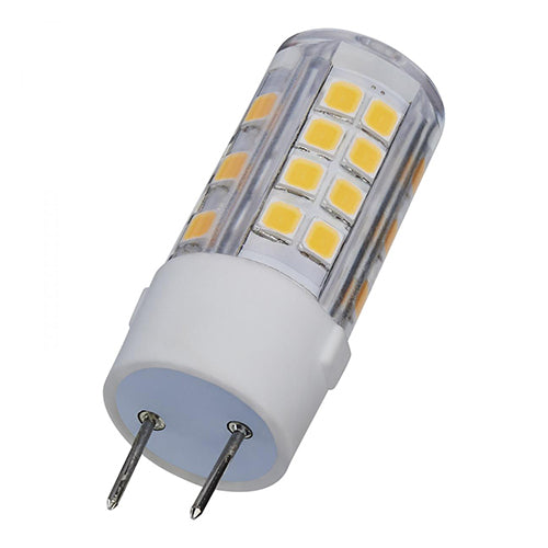 Satco S12324, T6 LED, 4.5W, 120V, 3000K Soft White, 430 Lumens, Bi Pin G8 Base, Clear Finish
