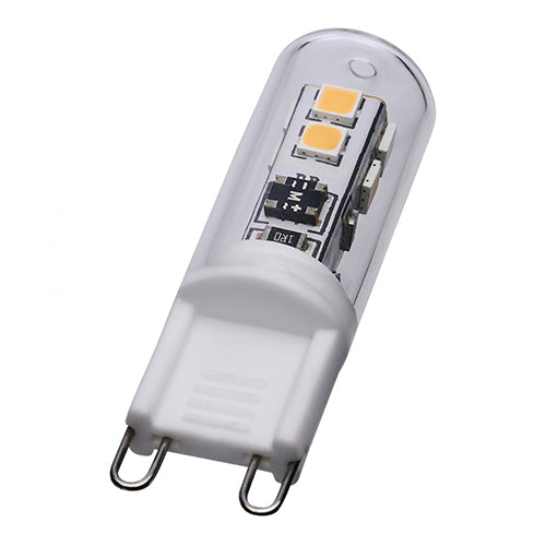 Satco S12328, T4 LED, 2W, 120V, 3000K Soft White, 200 Lumens, G9 Double Loop Base, Clear Finish