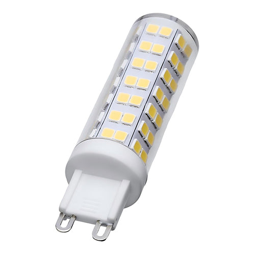 Satco S12332, T6 LED, 6.5W, 120V, 5000K Natural Light, 650 Lumens, G9 Double Loop Base, Clear Finish