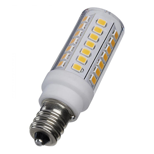 Satco S12342, T6 LED, 5W, 120V, 3000K Soft White, 550 Lumens, Candelabra E12 Base, Clear Finish