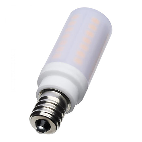 Satco S12344, T6 LED, 5W, 120V, 3000K Soft White, 500 Lumens, Candelabra E12 Base, Frost Finish