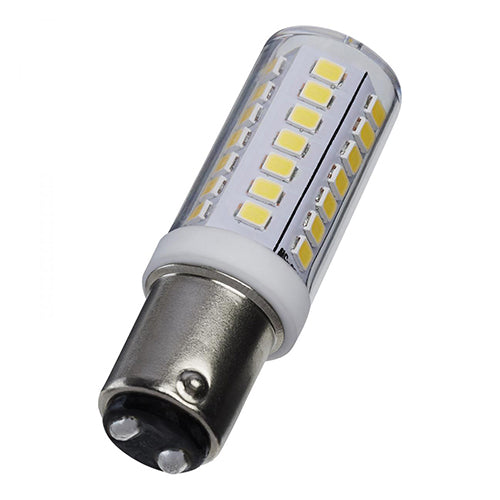 Satco S12351, T6 LED, 5W, 120V, 5000K Natural Light, 550 Lumens, Bayonet Double Contact Base, Clear Finish