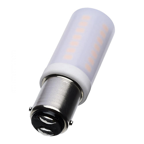 Satco S12352, T6 LED, 5W, 120V, 3000K Soft White, 500 Lumens, Bayonet Double Contact Base, Frost Finish