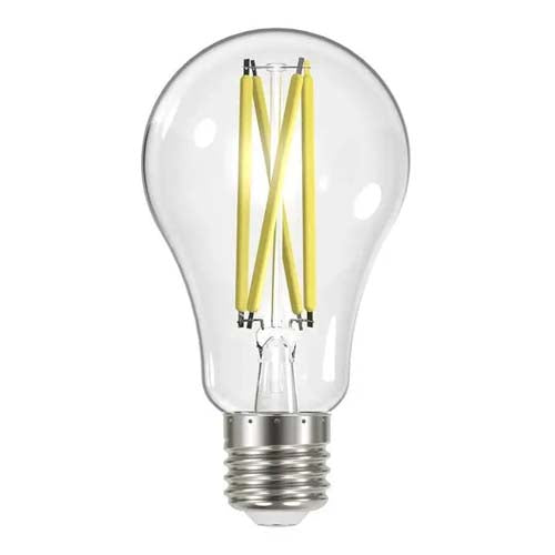 Satco S12430, A19 LED Filament, 12.5W, 120V, 3000K Soft White, 1500 Lumens, Medium E26 Base, Clear Finish