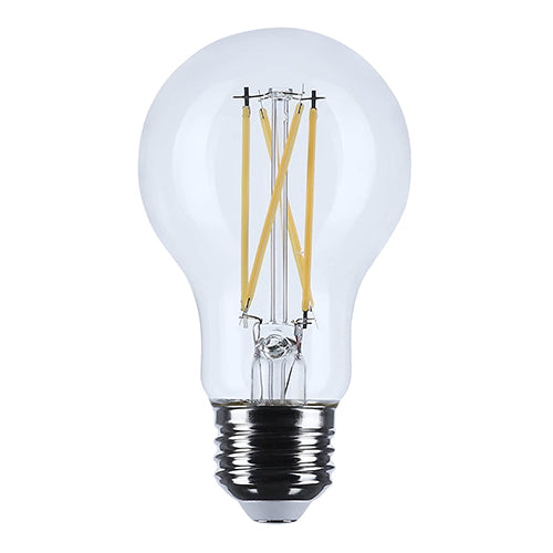 Satco S12468, 5A19/CL/LED/E26/935/120V, A19 LED, 5W, 120V, 3500K Neutral White, 450 Lumens, Medium E26 Base, Clear Finish