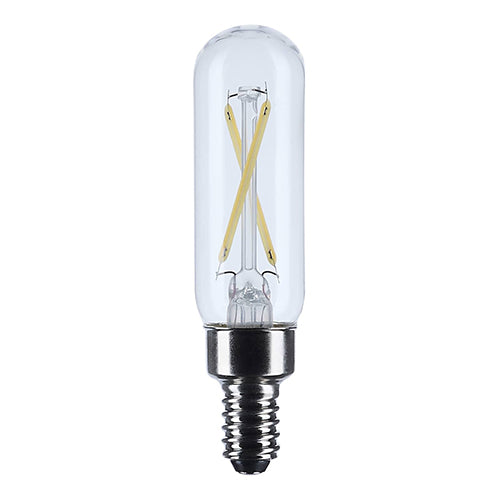 Satco S12519, T6 LED, 2.8W, 120V, 5000K Natural Light, 200 Lumens, Candelabra E12 Base, Clear Finish