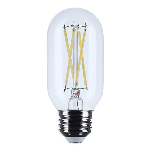 Satco S12534, T14 LED, 5.5W, 120V, 3000K Warm White, 500 Lumens, Medium E26 Base, Clear Finish