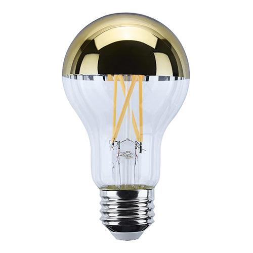 Satco S12540, A19 LED, 12W, 120V, 2700K Warm White, 1000 Lumens, Medium E26 Base, Gold Crown Finish