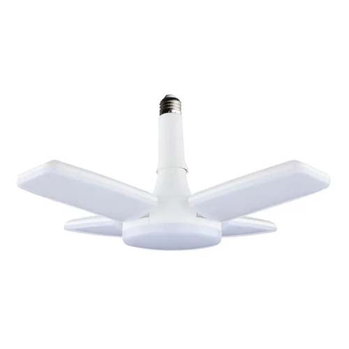 Satco S13146, LED Garage Utility Light, 30W, 120V, 5000K Natural Light, 3000 Lumens, Medium E26 Base, White Finish