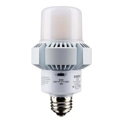 Satco S13160, A-Plus 23 LED, 20W, 100-277V, 3000/4000/5000K CCT Selectable, 2400/2700/2600 Lumens, Medium E26 Base, White Finish