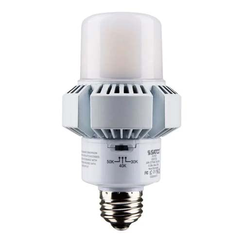 Satco S13161, A-Plus 23 LED, 25W, 100-277V, 3000/4000/5000K CCT Selectable, 3000/3375/3250 Lumens, Medium E26 Base, White Finish