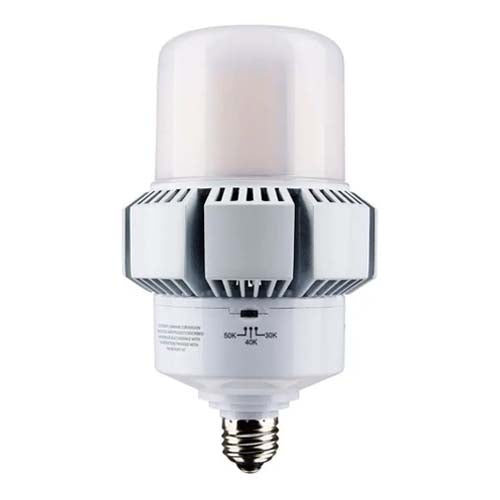 Satco S13166, A-Plus 37 LED, 65/32W, 100-277V, 3000/4000/5000K CCT Selectable and Wattage Selectable, 8450/4420 Lumens, Medium E26 Base, White Finish