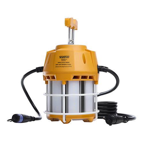 Satco S13170, 60W/LED/HID/TEMP/850/120-277V, LED Hi-Pro Temp Work Light, 60W, 120-277V, 5000K Natural Light, 6000 Lumens, Orange Finish