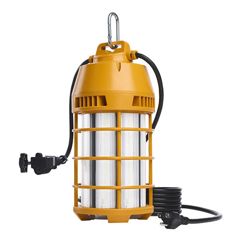Satco S13174, LED Temporary Work Light, 150W, 120V, 5000K Natural Light, 18000 Lumens, Orange Finish