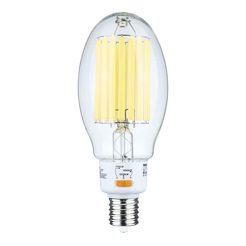 Satco S13197, ED37 LED HID Replacement, 60/68/85W, 120-277V, 5000K Natural Light, 11700/13200/16500 Lumens, Mogul EX39 Base, Clear Finish