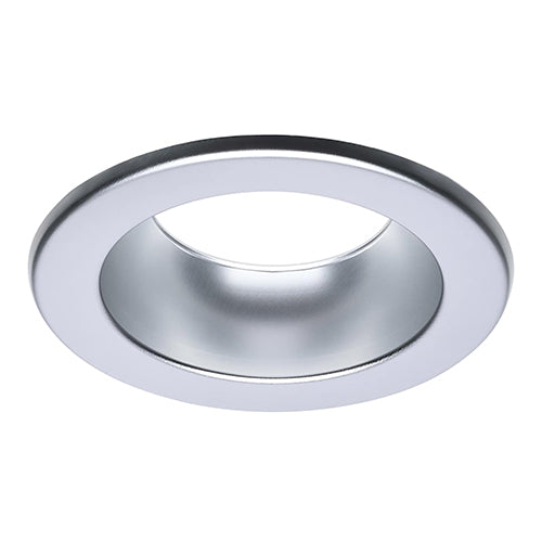Satco S13521, CDL RD 4IN ROUND TRIM CLEAR, Performer Series Commercial LED Downlight Trim, 4 Inch Round, Matte Clear Finish, Compatible with Performer Series S13510