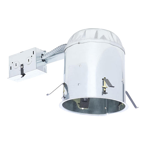 Satco S14011, 6" CAN REMODEL E26, 120V, 6", IC, AT, Remodel Can, E26 Socket