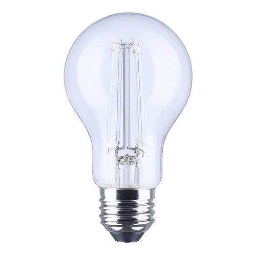 Satco S14391, 6A19L/E26/GCBKS/ND/1PK, Straight Filament, A19 LED, 6W, 120V, Black Light, Glass, Medium E26 Base, Clear Finish, 1-Pack