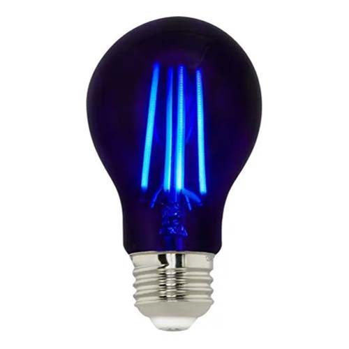 Satco S14990, A19 LED, 6.5W, 120V, 110-120 Lumens, Medium E26 Base, Black Finish