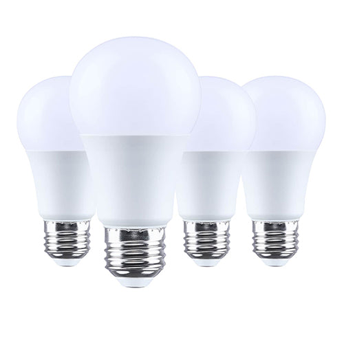 Satco S15165, 12A19L/850/E26/P/D/4PK, A19 LED, 12W, 120V, 5000K Natural Light, 1100 Lumens, Medium E26 Base, Frost Finish, 4-Pack