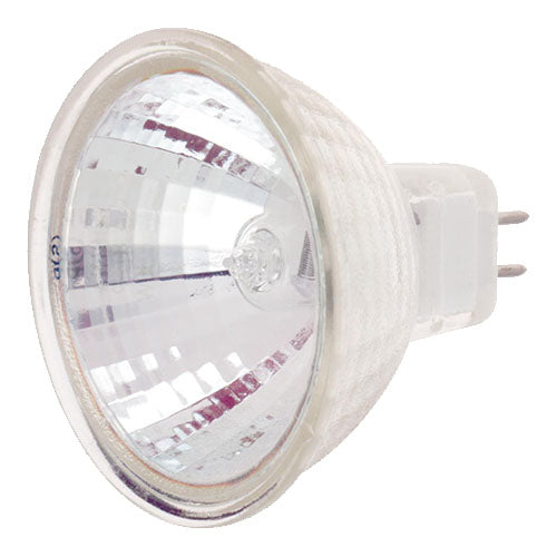 Satco S1951, MR11 Halogen, 35W, 12V, 2900K Warm White, 330 Lumens, Miniature 2 Pin Base, Clear Finish, 12 Packs