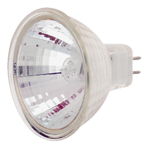 Satco S1977, MR16 Halogen, 35W, 120V, 2900K Warm White, 280 Lumens, Miniature 2 Pin Round Base, Clear Finish, 12 Packs