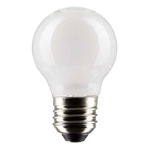 Satco S21225, G16.5 LED Filament, 5.5W, 120V, 4000K Cool White, 500 Lumens, Medium E26 Base, White Finish, 6 Packs