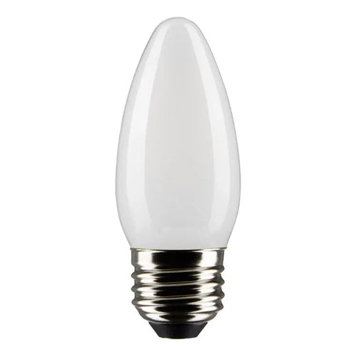 Satco S21293, B11 LED Filament, 5.5W, 120V, 4000K Cool White, 500 Lumens, Medium E26 Base, Frost Finish