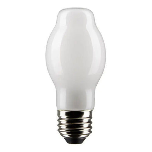 Satco S21339, BT15 LED Filament, 8W, 120V, 5000K Natural Light, 800 Lumens, Medium E26 Base, White Finish