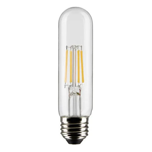 Satco S21346, T10 LED Filament, 5.5W, 120V, 4000K Cool White, 450 Lumens, Medium E26 Base, Clear Finish