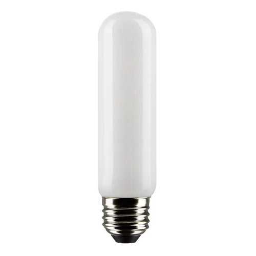 Satco S21353, T10 LED Filament, 8W, 120V, 3000K Soft White, 720 Lumens, Medium E26 Base, Frost Finish