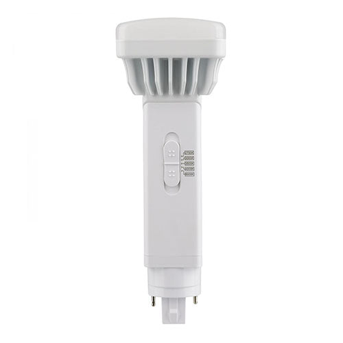 Satco S21411, PL 2-Pin LED, 9W, 120-277V, G24d Base, 2700/3000/3500/4000/5000K CCT Selectable, 1100 Lumens, White Finish