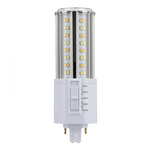 Satco S21415, LED PL, 22W, 120/277V, 3000/3500/4000/5000/6500K CCT Selectable, 2750-2860 Lumens, G24d Base, White Finish