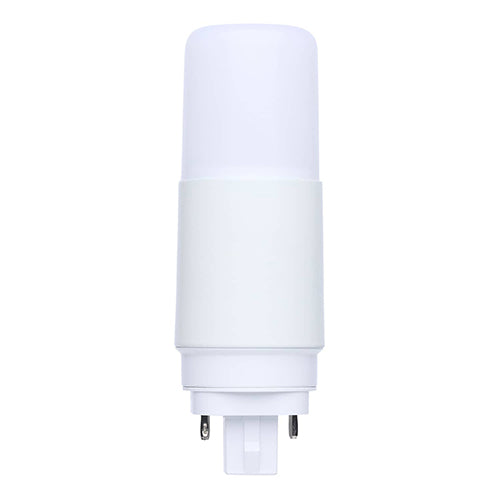 Satco S21429, PL LED, 7W, 120-277V, 5000K Natural Light, 910 Lumens, G24d Base, Type A/B Dual Ballast, Frost Finish