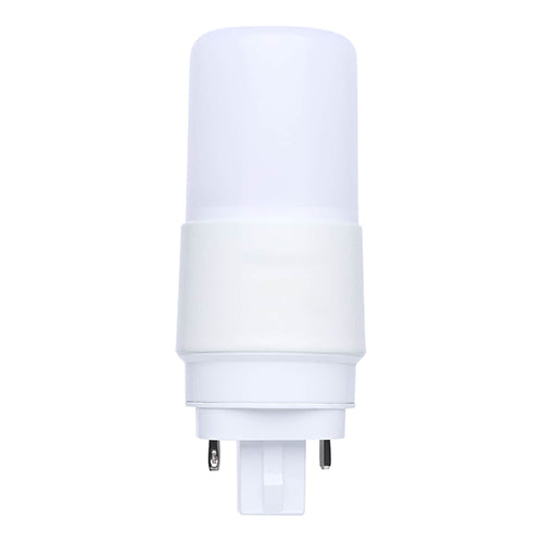 Satco S21434, PL LED, 5W, 120-277V, 5000K Natural Light, 650 Lumens, G24d Base, Type A/B Dual Ballast, Frost Finish