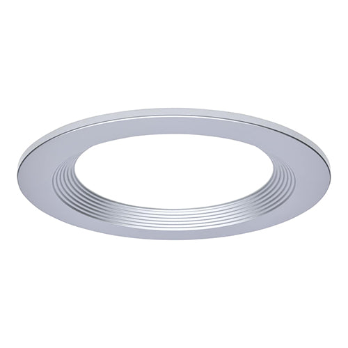Satco S21661, CDL 10IN ROUND TRIM SILVER, Plus Series Commercial LED Downlight Trim, 10 Inch Round, Silver Finish, Compatible with Plus Series S21603